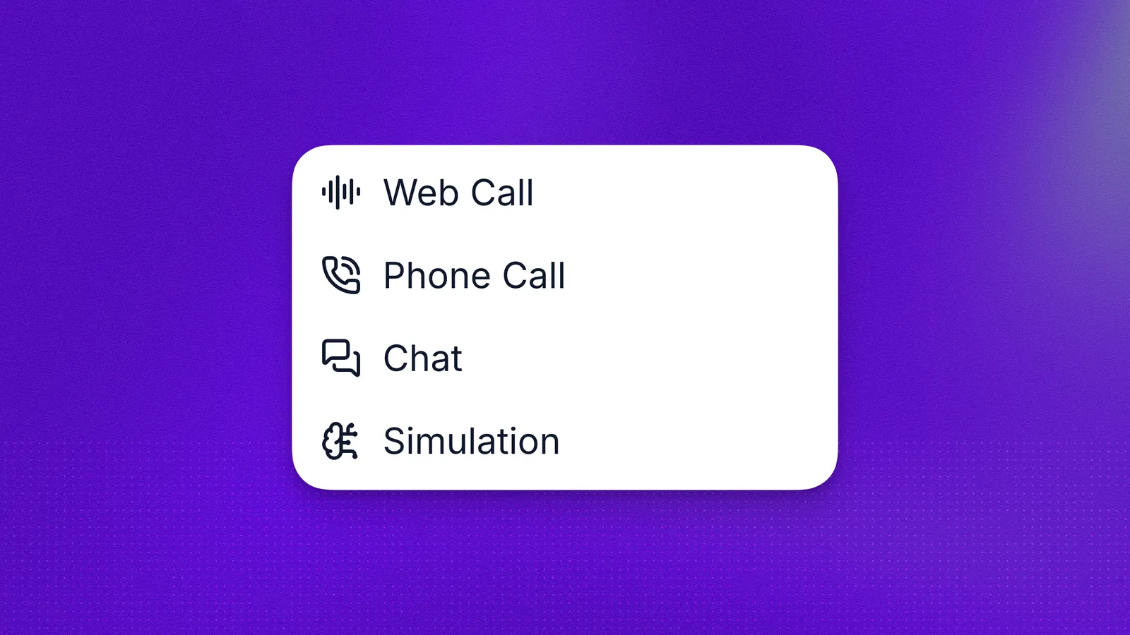 Test menu in the agent editor