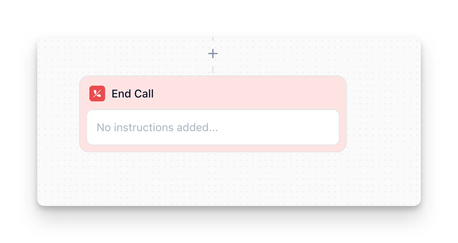 End Call node