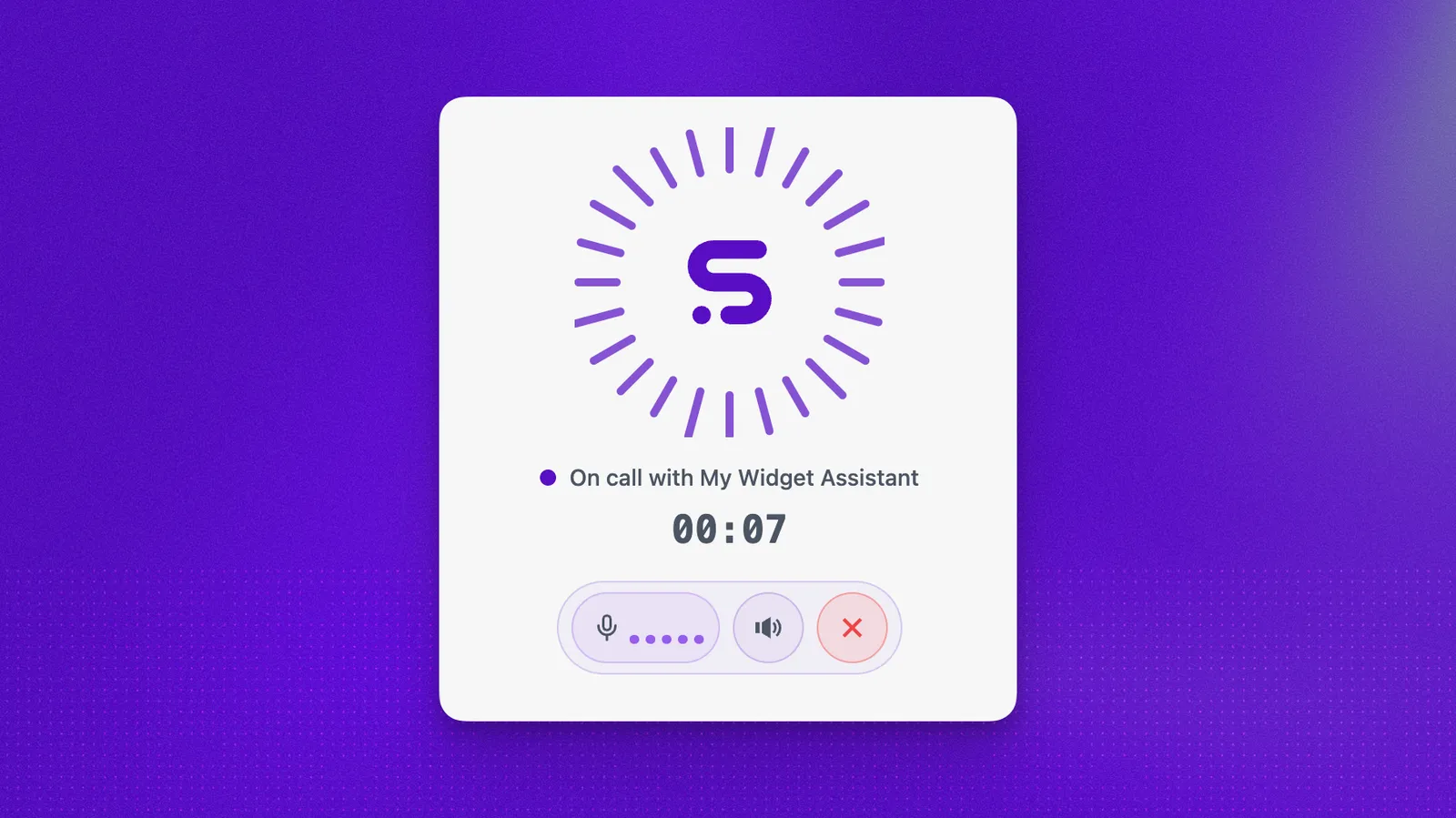 Upgraded Voice Widget