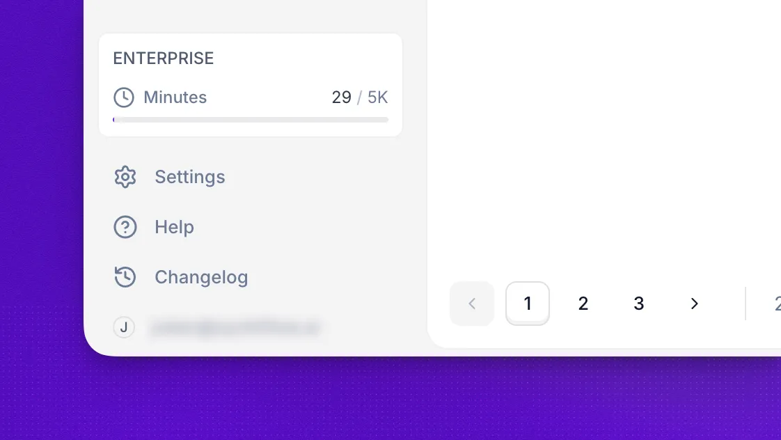 Redesigned main sidebar without the Agency button, with Settings as the place to manage subaccounts