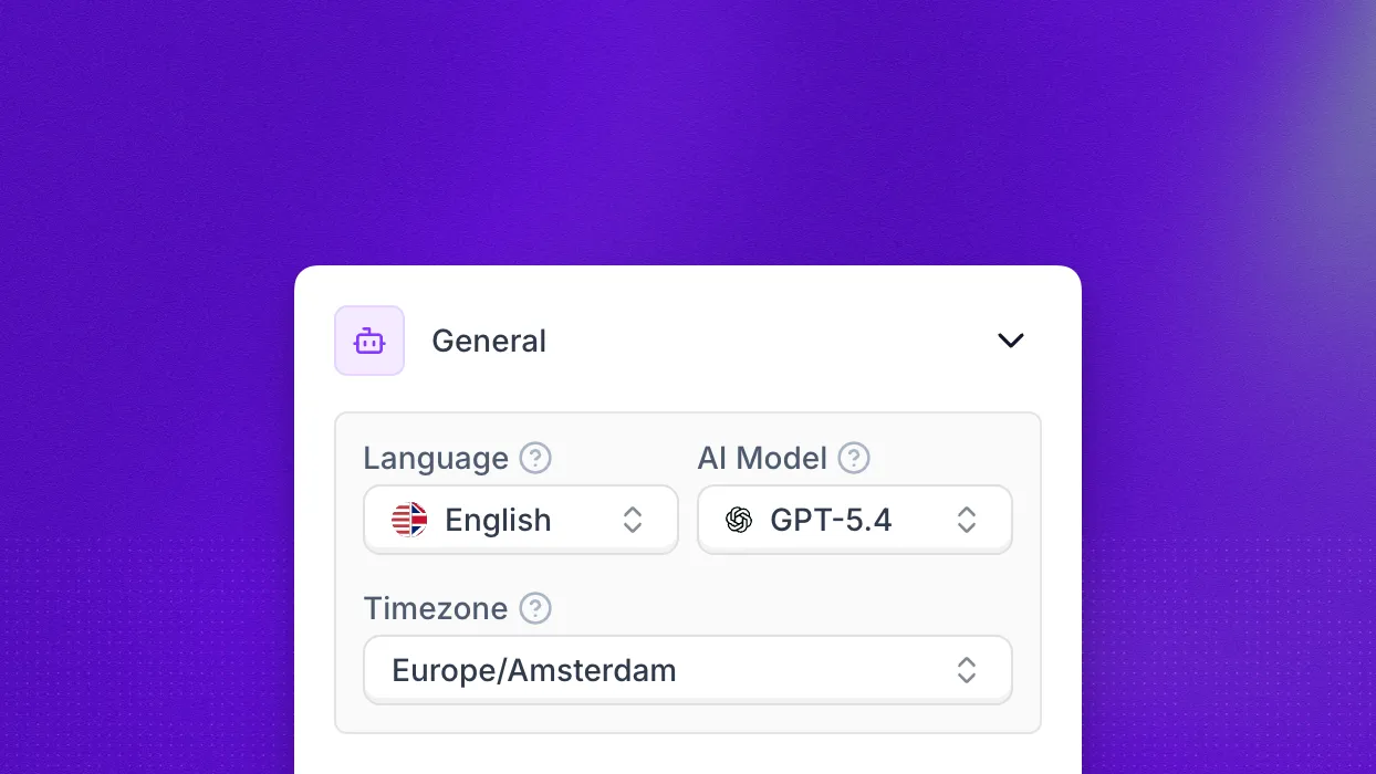 General settings